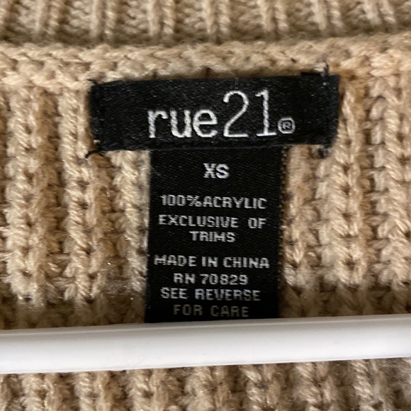 size extra small rue 21 women’s sweater - Picture 2 of 6
